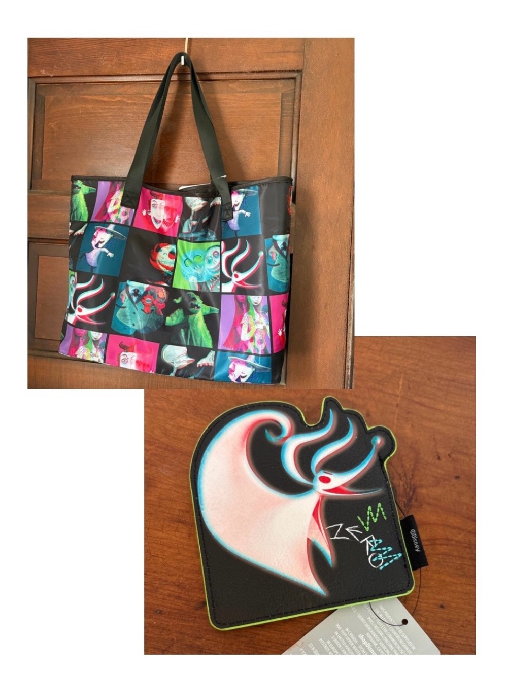 NEW WITH TAGS Disney Parks Nightmare Before Christmas Tote w/ Zero Wallet